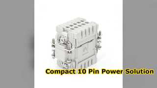 Solução resistente compacta do conector industrial 16A de 10 pinos