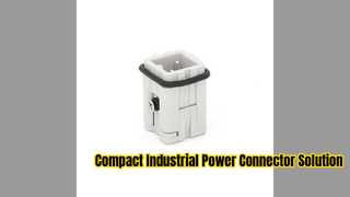 Conector industrial compacto para fiação que economiza espaço