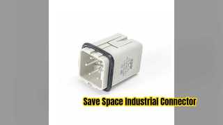 Conector industrial compacto para espaços apertados