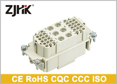 Conector de fio de carga pesada de 6 mais 36 pinos 40A / 16A com inserções de terminais de encosto