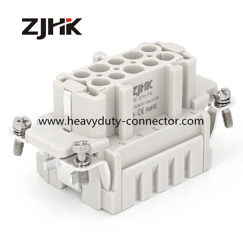 16A 10P FS Conector de carga pesada Cage Clamp Termination Substitua a série Weidmuller HDC HE