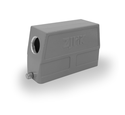 FÓSFORO lateral da TAMPA da entrada da construção alta das capas do metal 24B COM ALOJAMENTO de HARTING HAN 24B